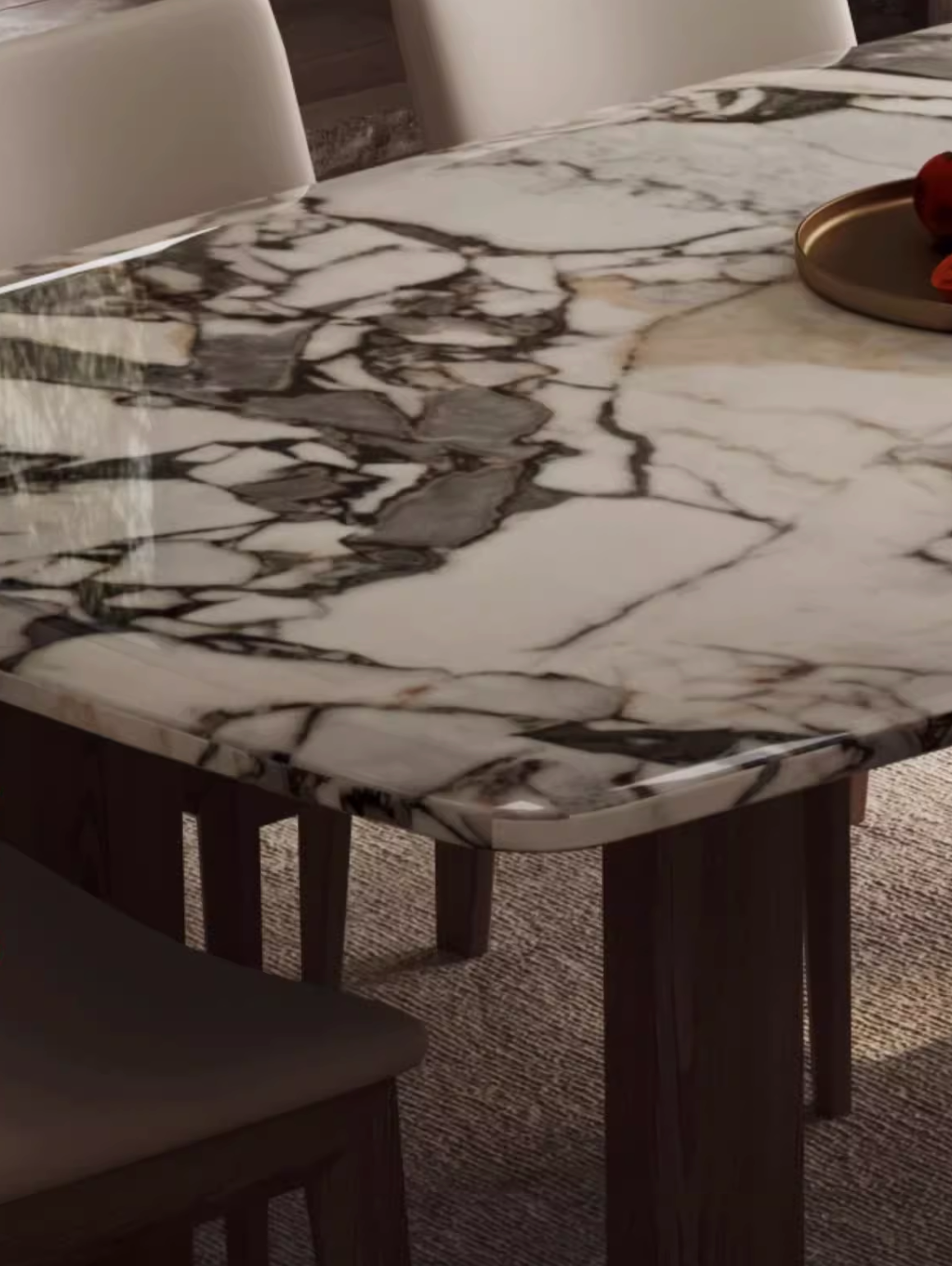Luxe Dining Company:Donovan Dining Table, Marble