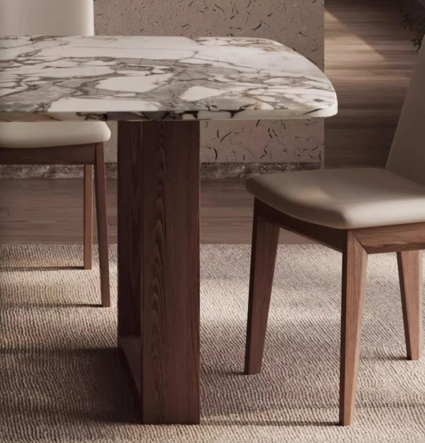 Luxe Dining Company:Donovan Dining Table, Marble