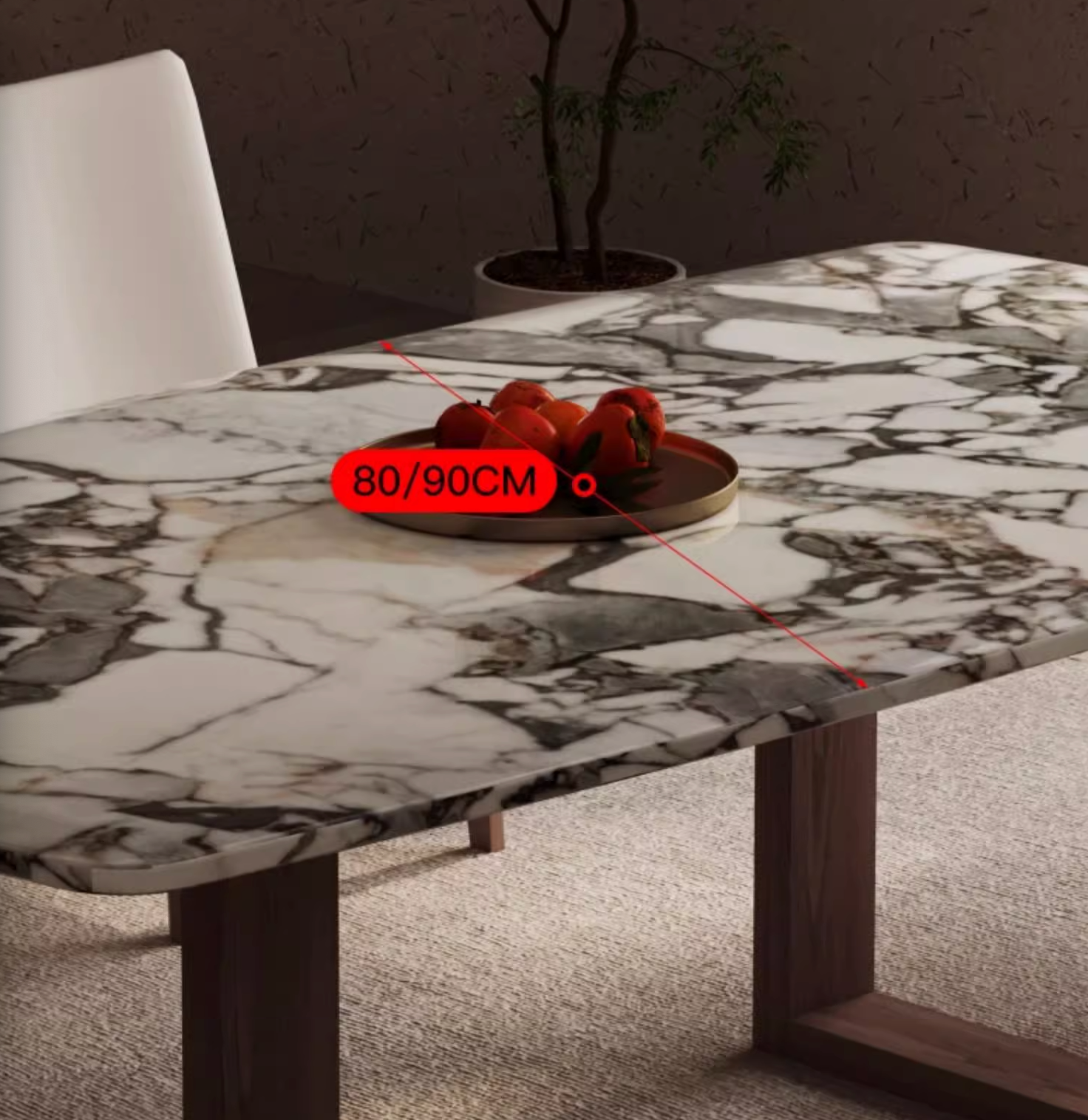 Luxe Dining Company:Donovan Dining Table, Marble