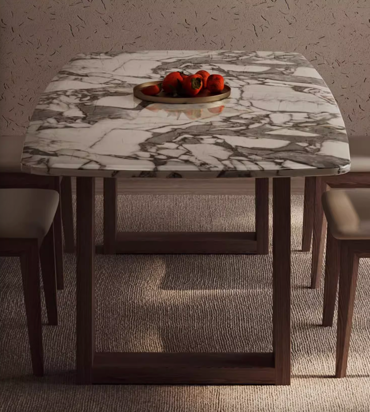 Luxe Dining Company:Donovan Dining Table, Marble