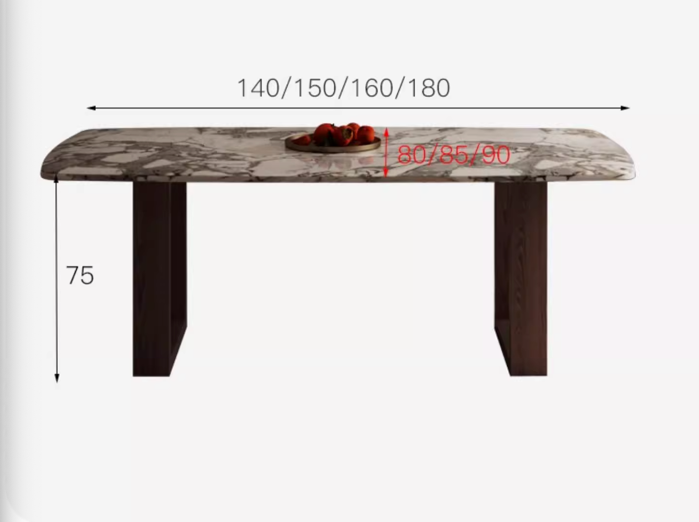 Luxe Dining Company:Donovan Dining Table, Marble