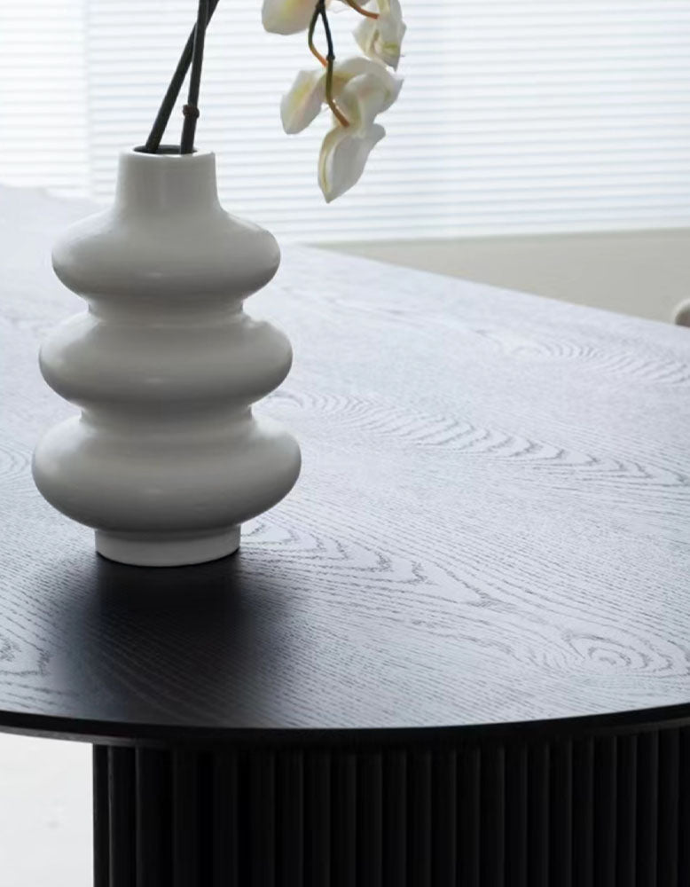 Luxe Dining Company:Ivar Oval Dining Table, Solid Wood