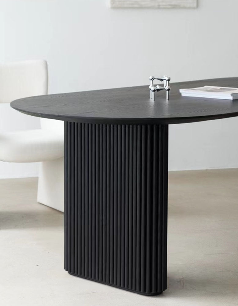 Luxe Dining Company:Ivar Oval Dining Table, Solid Wood