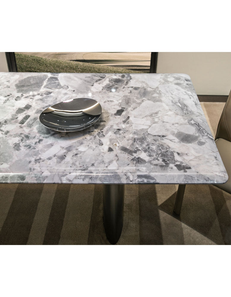 Luxe Dining Company:Natural Marble Dining Table