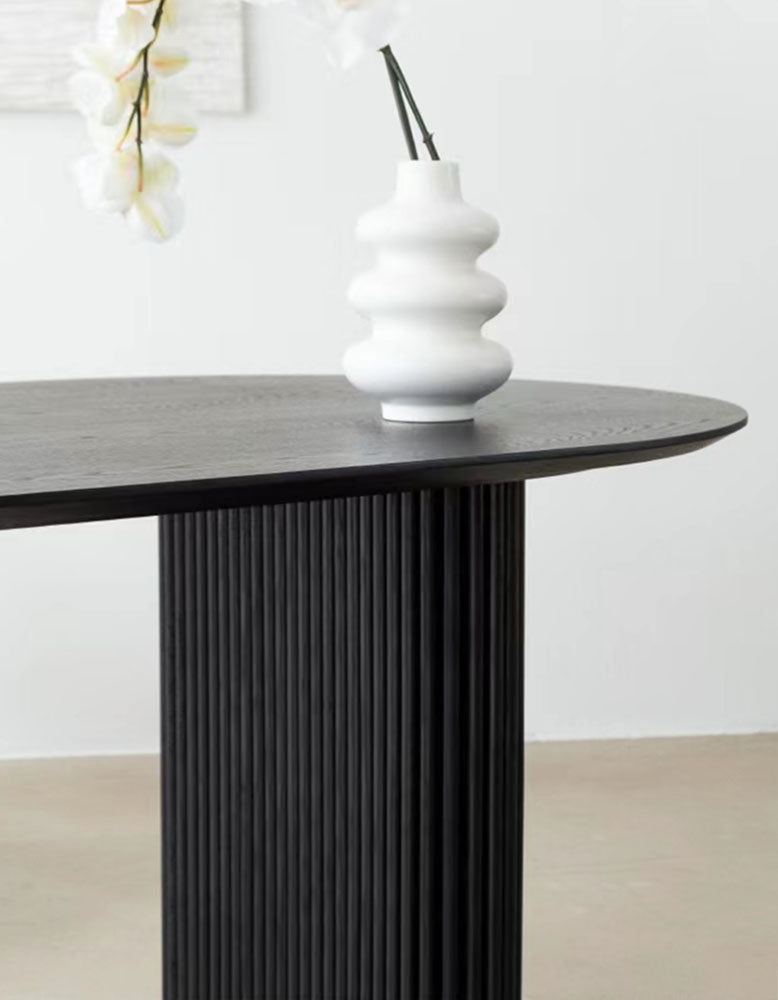 Luxe Dining Company:Ivar Oval Dining Table, Solid Wood