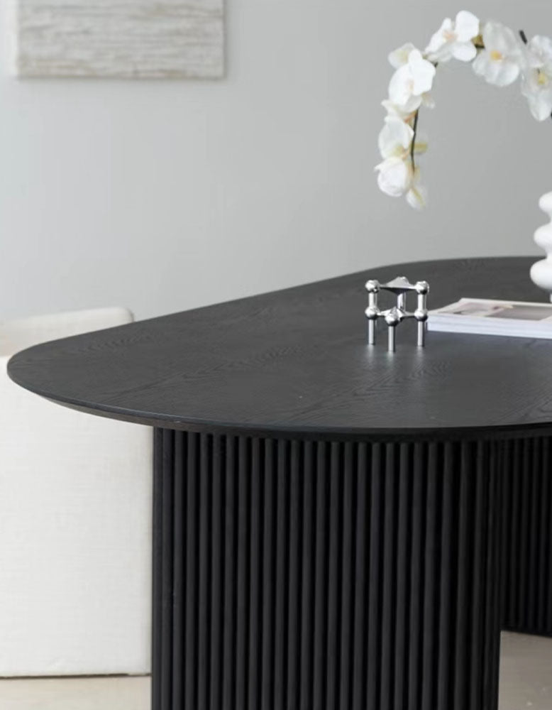 Luxe Dining Company:Ivar Oval Dining Table, Solid Wood