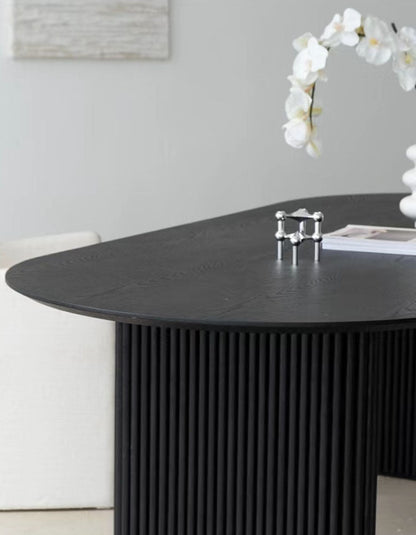 Luxe Dining Company:Ivar Oval Dining Table, Solid Wood