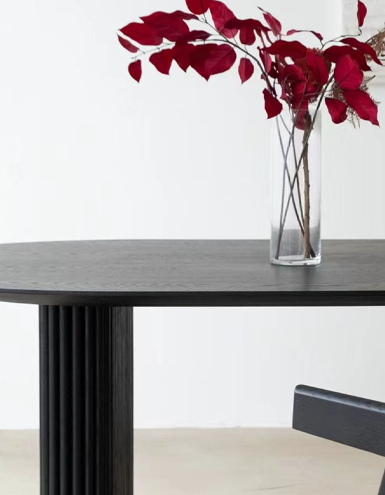 Luxe Dining Company:Ivar Oval Dining Table, Solid Wood