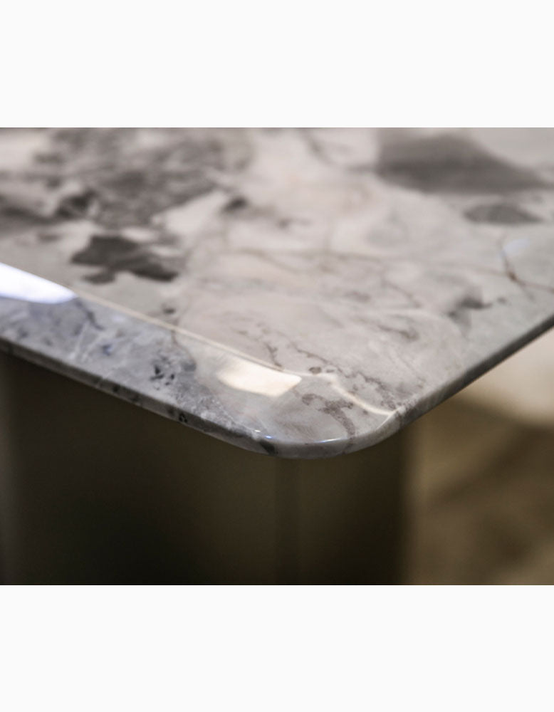 Luxe Dining Company:Natural Marble Dining Table