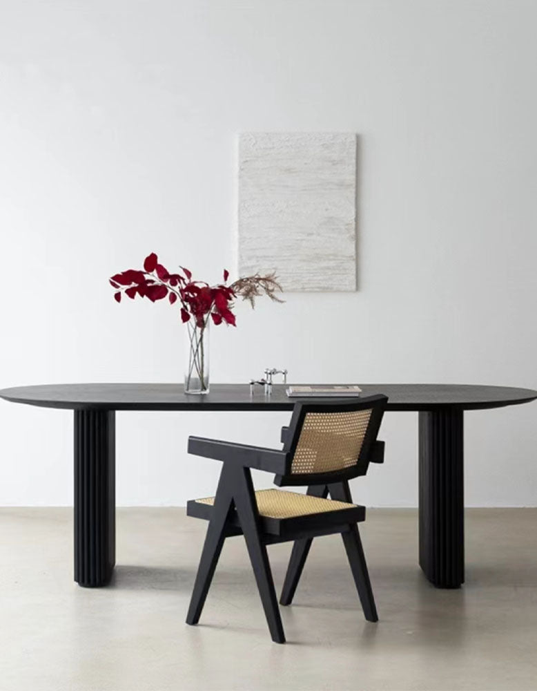 Luxe Dining Company:Ivar Oval Dining Table, Solid Wood