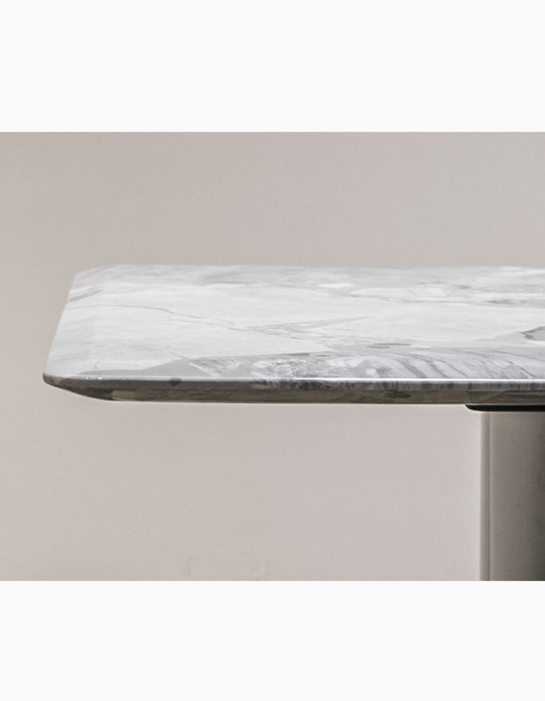Luxe Dining Company:Natural Marble Dining Table