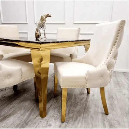 Kensington Gold Dining Chair - Luxe Dining Company Default Title Dining Chair