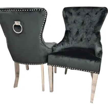 Megan Promo Chair - Luxe Dining Company Blue Velvet Dining Chair