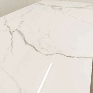 Luxe Dining Company:Orion 1.8M Polar White Sintered Stone Dining Set